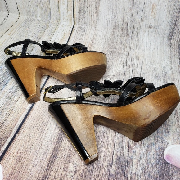 Coach Jeanna Platform Wedges Size 6 - Picture 4 of 8